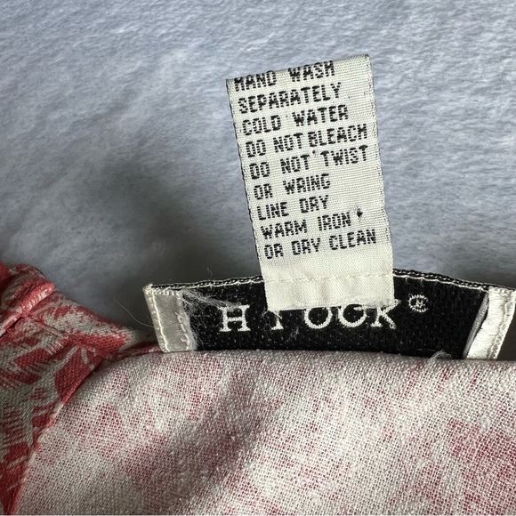 H LOOK 100% SILK Tropical Print Maxi Dress Sleeveless Size M Casual Sundress - Picture 5 of 8